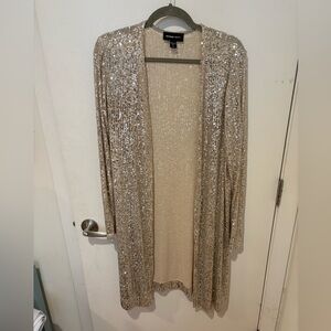 Size M sequin silver duster